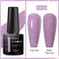 MEET ACROSS Wine Red Gel Nail Polish - 7ml Long-Lasting French Manicure