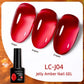 LILYCUTE 7ML Jelly Amber Gel Nail Polish Nail Art Dark Bloom Leopard
