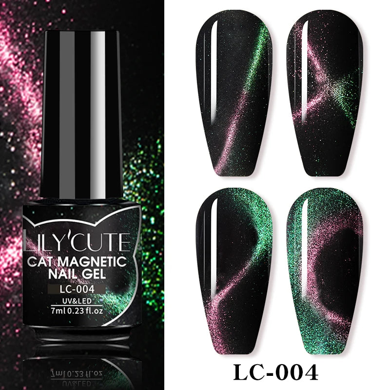 LILYCUTE 9D Cat Eye Magnetic Gel Nail Polish - 7ml