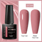MEET ACROSS Wine Red Gel Nail Polish - 7ml Long-Lasting French Manicure