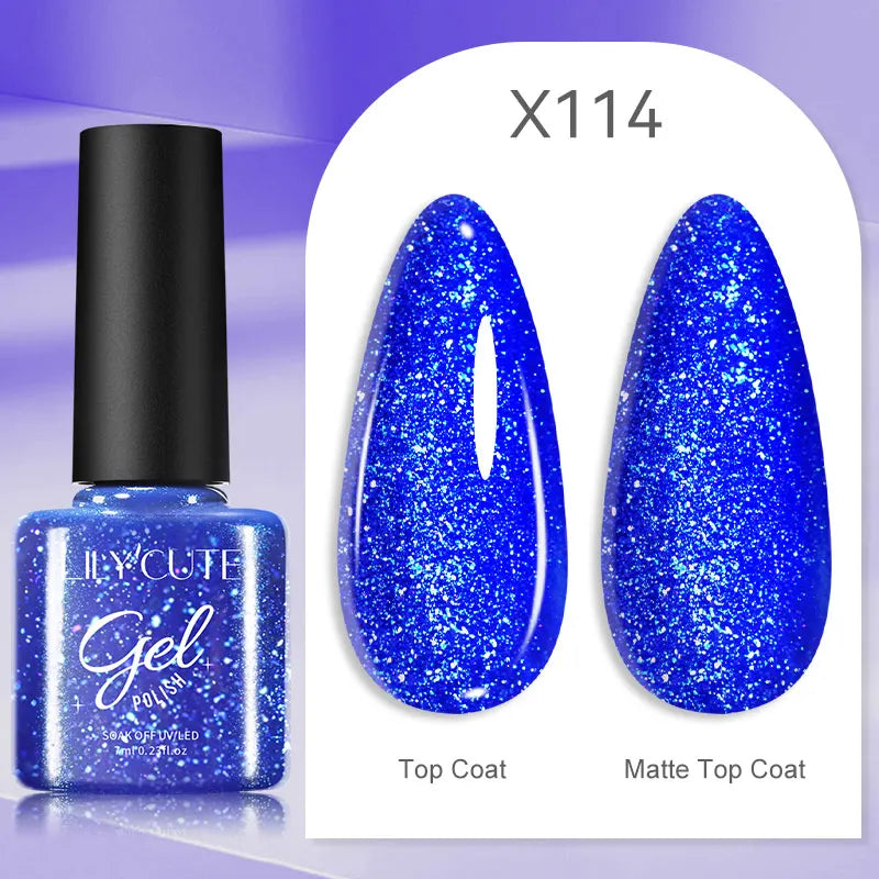 LILYCUTE Thermal Gel Nail Polish 7ml - Temperature Color Changing UV LED
