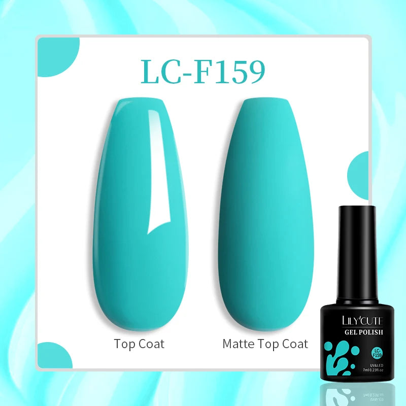 LILYCUTE 7ML Jelly Amber Gel Nail Polish Nail Art Dark Bloom Leopard