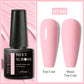MEET ACROSS Wine Red Gel Nail Polish - 7ml Long-Lasting French Manicure