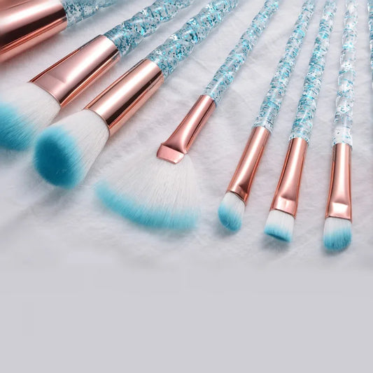 Professional Unicorn Makeup Brush Set - 10 Piece Collection