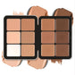 12 Color Blush Concealer Set - Waterproof Face Contour Cream Palette