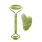 Natural Jade Roller & Gua Sha Set - Face and Body Massage Tool