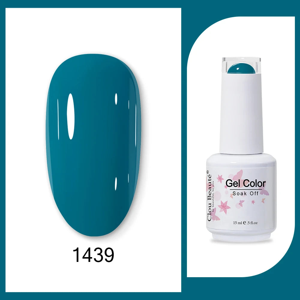 Clou Beaute HEMA & TPO Free Gel Nail Polish - Army Green 15ml