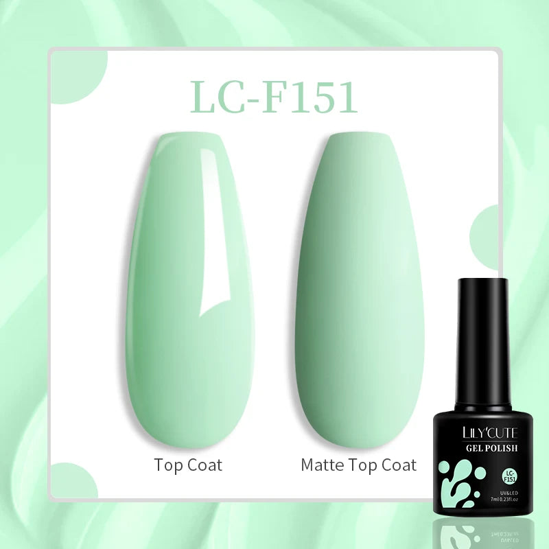 LILYCUTE 7ML Jelly Amber Gel Nail Polish Nail Art Dark Bloom Leopard