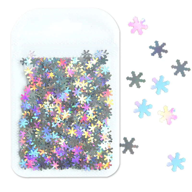 Holographic Nail Art Glitter - Laser Star & Butterfly Sequins (2g)