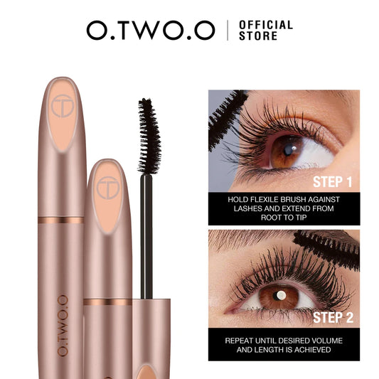 O.TWO.O 3D Silk Fiber Mascara - Waterproof Lengthening & Volumizing