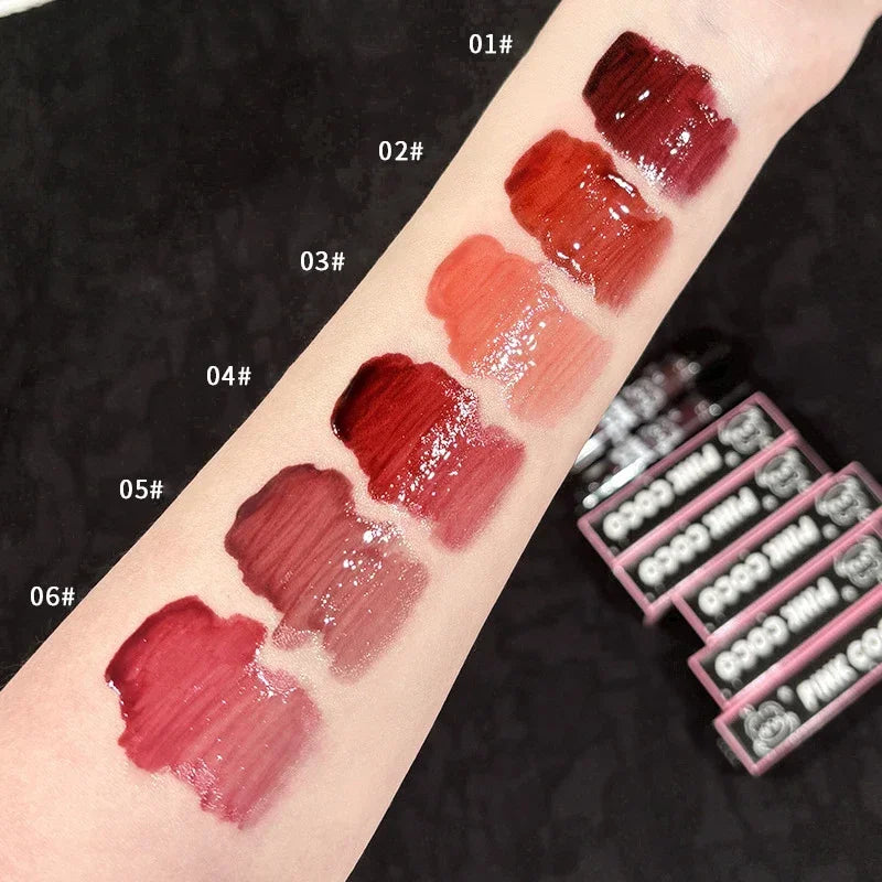 Handaiyan Mirror Glass Lip Tint - Long-Lasting Waterproof Lip Gloss