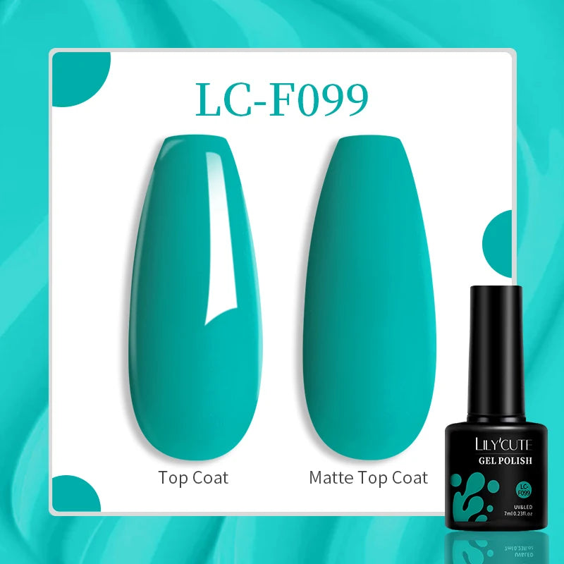 LILYCUTE 7ML Jelly Amber Gel Nail Polish Nail Art Dark Bloom Leopard