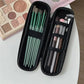 Waterproof Double Zipper Makeup Brush Case - Professional Portable Storage