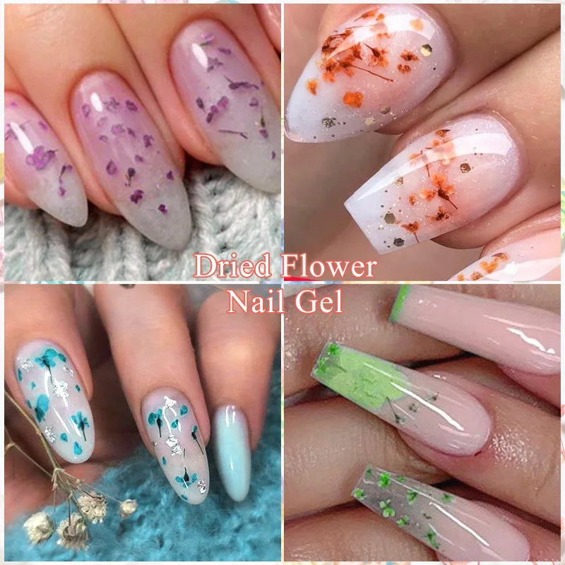 Mtssii Dried Flower Gel Nail Polish - Natural Flower Fairy Series UV/LED