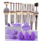 Professional Makeup Brush Set - 3-20 Pieces Premium Soft Goat Hair &