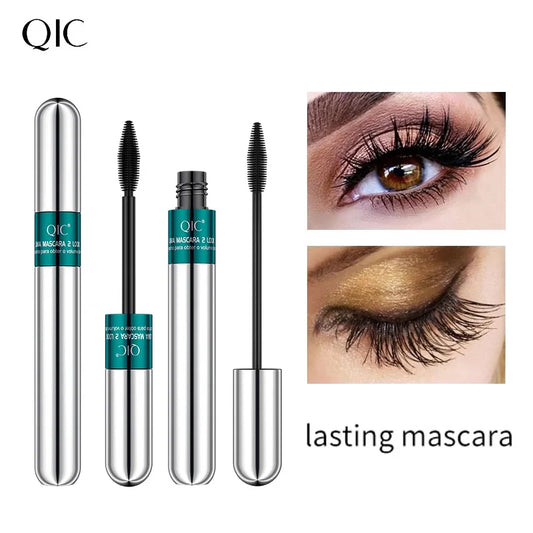 Curated Radiance 2-in-1 Double Ended 4D Silk Fiber Mascara - Waterproof Volumizing & Curling Formula