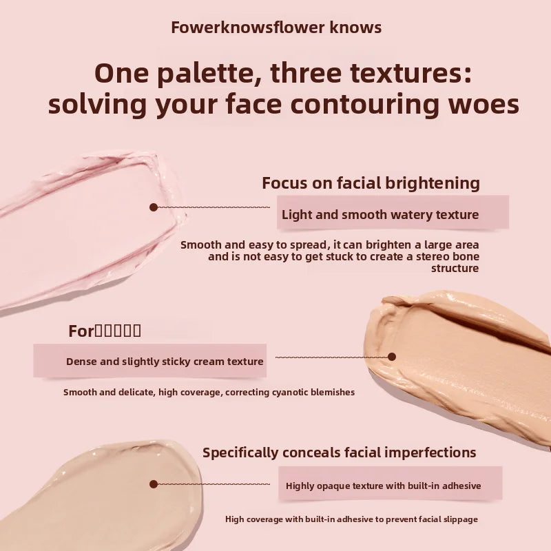 FLOWER KNOWS Sweetie Bear 4-Color Concealer Palette - Full Coverage