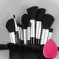Professional 13-Piece Makeup Brush Set with Soft Synthetic Bristles