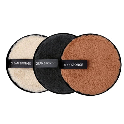 Reusable Makeup Remover Pads - Microfiber Cotton Wipes (3-Piece Set)