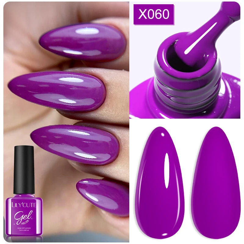 LILYCUTE Thermal Gel Nail Polish 7ml - Temperature Color Changing UV LED
