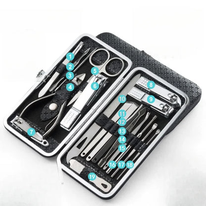 Home Nail Clipper Set Of 19 Pieces Large Size Dead Skin Pliers