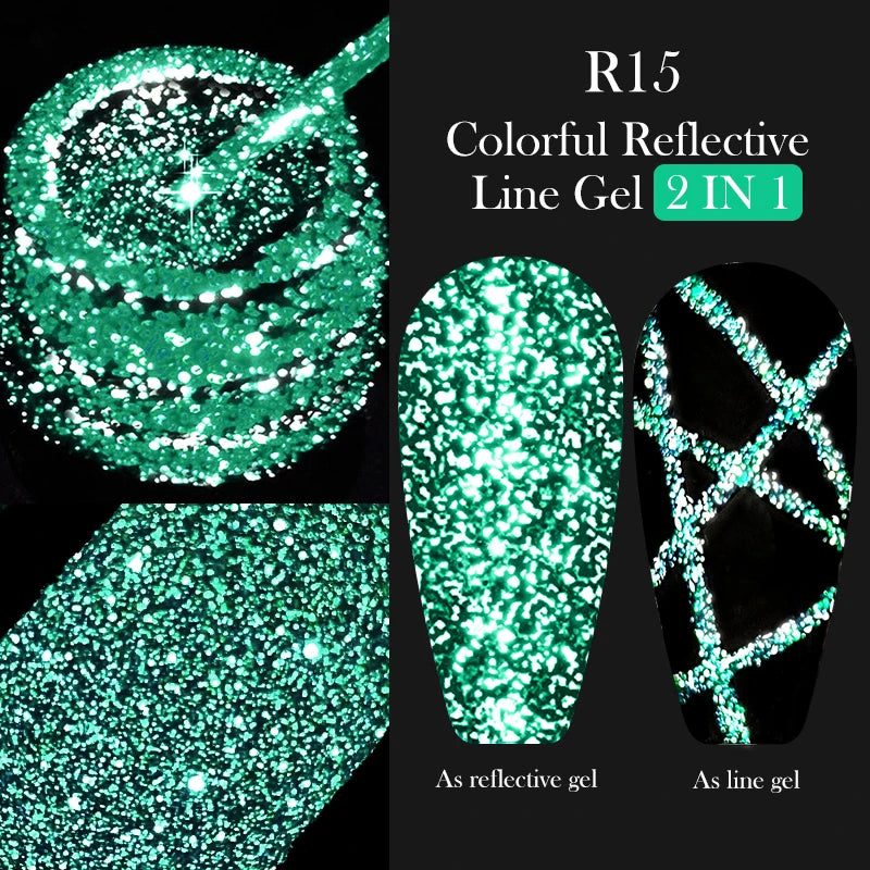 LILYCUTE Metallic Painting Liner Gel Nail Polish - 5ml