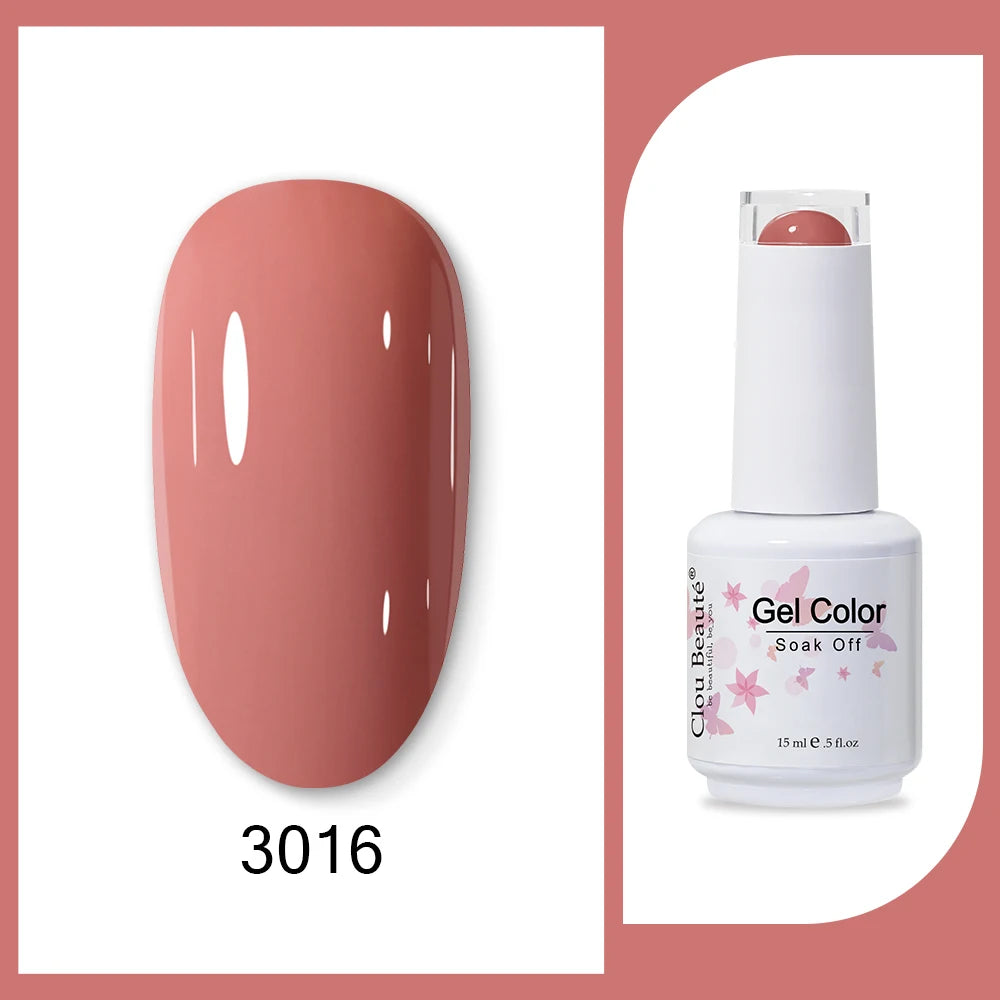 Clou Beaute HEMA & TPO Free Gel Nail Polish - Army Green 15ml