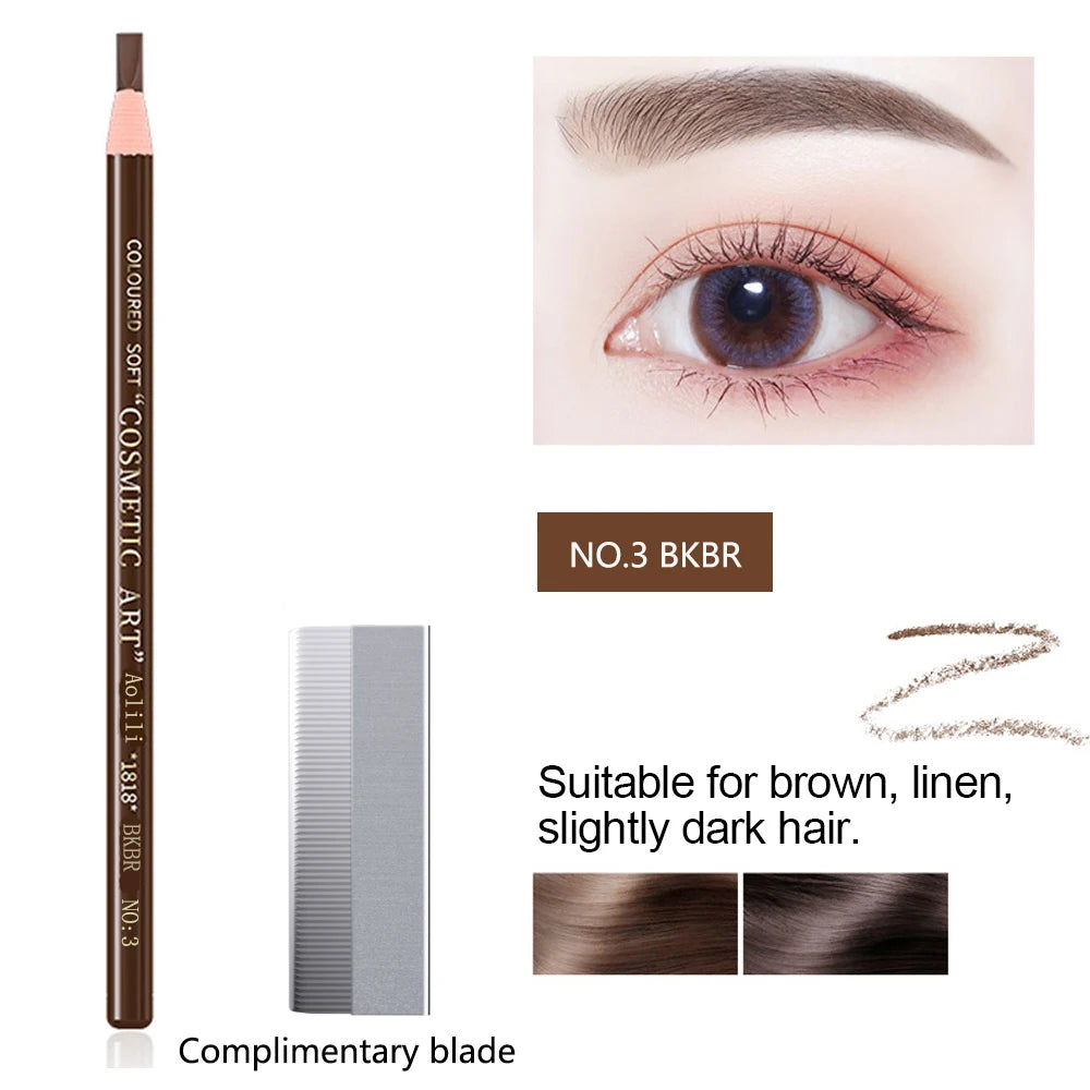 Waterproof Eyebrow Pencil - Long Lasting Brow Lift Feather Pencil
