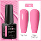 MEET ACROSS Wine Red Gel Nail Polish - 7ml Long-Lasting French Manicure