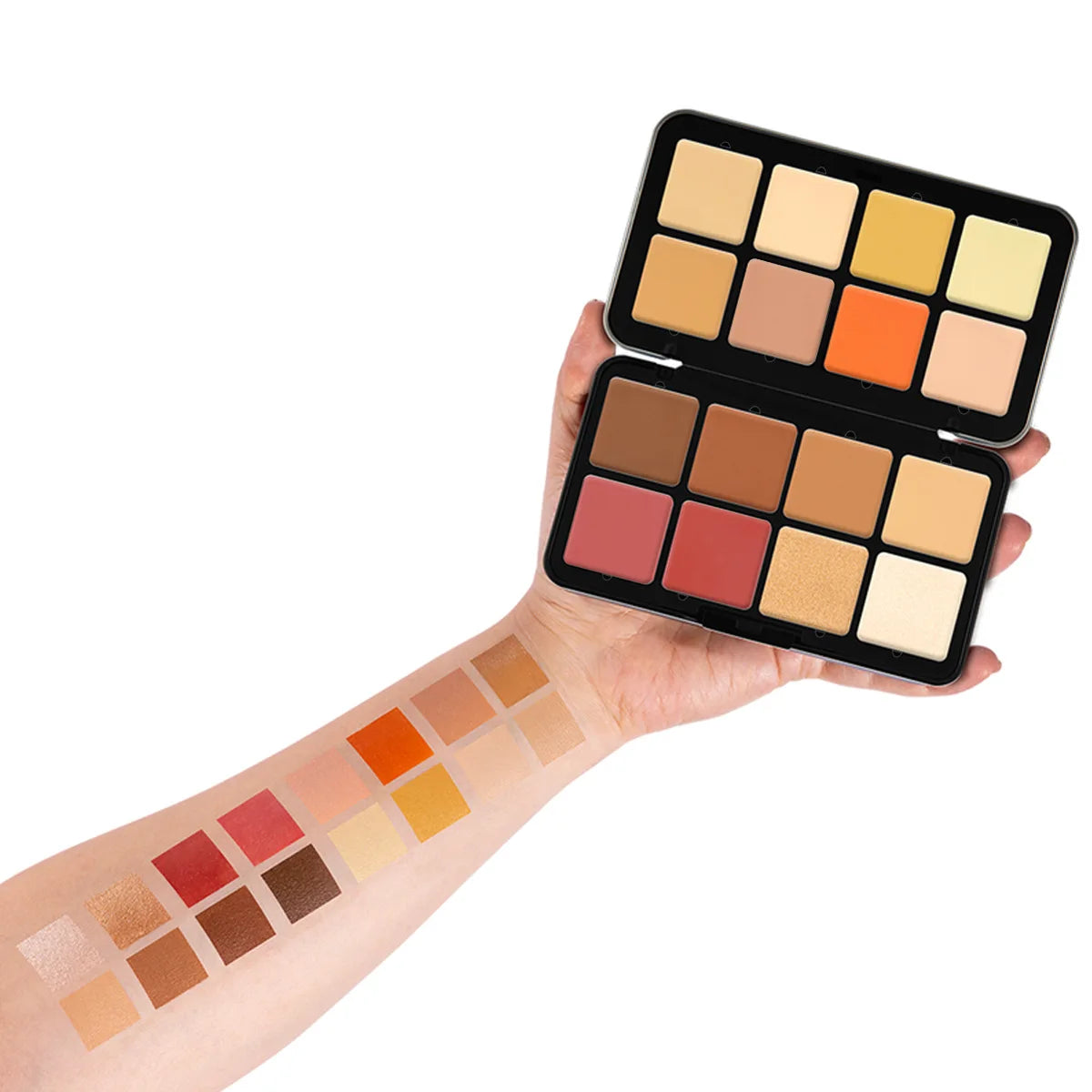 12 Color Blush Concealer Set - Waterproof Face Contour Cream Palette