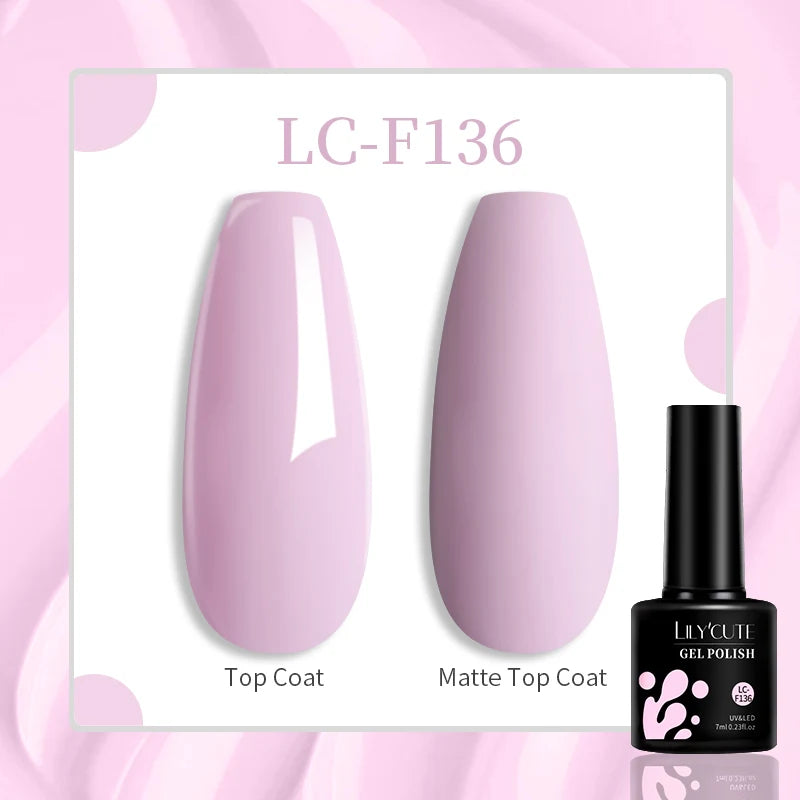LILYCUTE 7ML Jelly Amber Gel Nail Polish Nail Art Dark Bloom Leopard