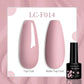 LILYCUTE 7ML Jelly Amber Gel Nail Polish Nail Art Dark Bloom Leopard