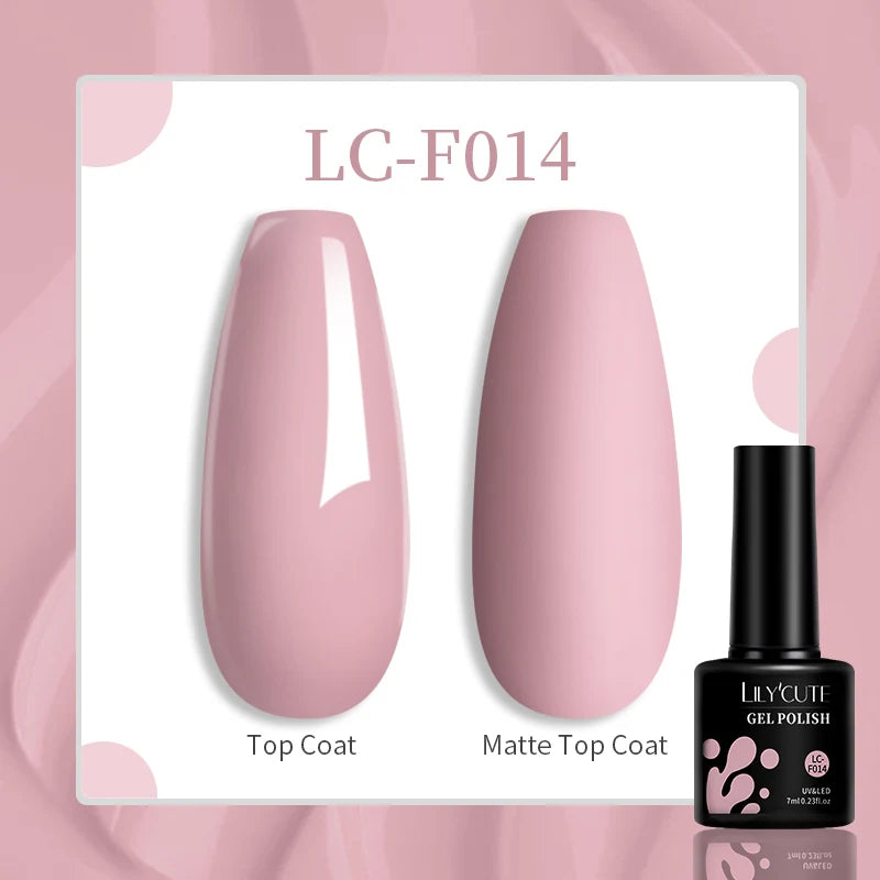 LILYCUTE 7ML Jelly Amber Gel Nail Polish Nail Art Dark Bloom Leopard