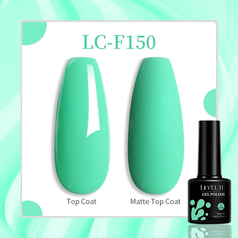 LILYCUTE 7ML Jelly Amber Gel Nail Polish Nail Art Dark Bloom Leopard