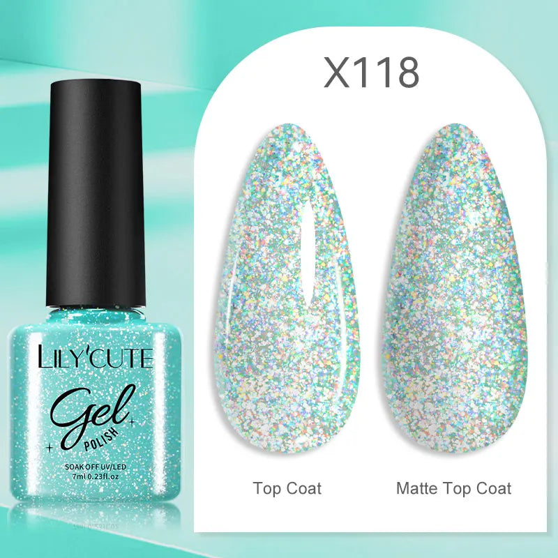 LILYCUTE Thermal Gel Nail Polish 7ml - Temperature Color Changing UV LED