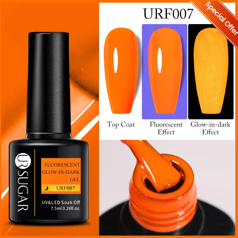 UR SUGAR Reflective Glitter Gel Polish - 7.5ml Pink Sequins Nail Art