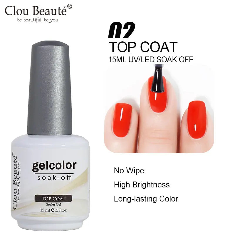 Clou Beaute HEMA & TPO Free Gel Nail Polish - Army Green 15ml