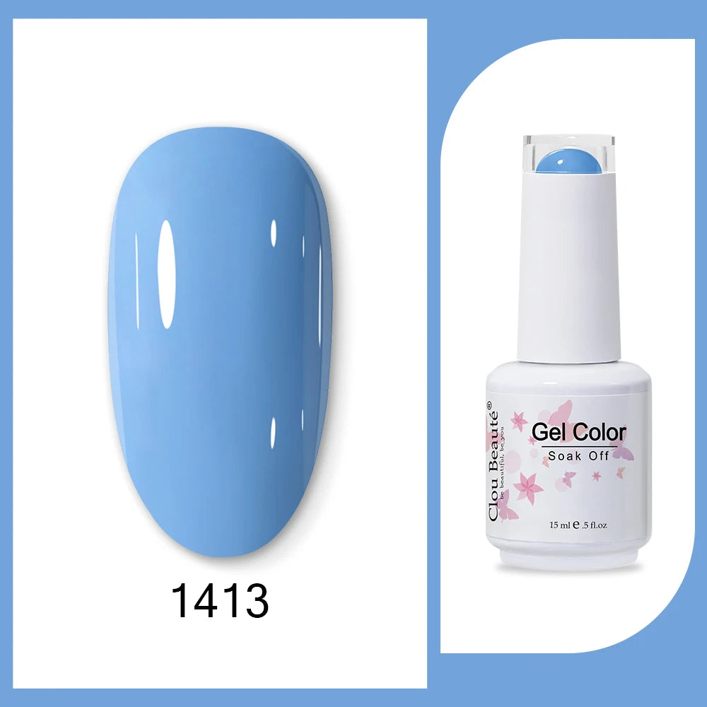 Clou Beaute HEMA & TPO Free Gel Nail Polish - Army Green 15ml