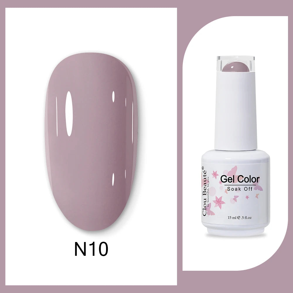 Clou Beaute HEMA & TPO Free Gel Nail Polish - Army Green 15ml