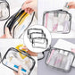 Transparent Waterproof Cosmetic Pouch - TSA-Compliant Makeup Storage