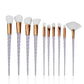 Professional Unicorn Makeup Brush Set - 10 Piece Collection