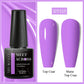 MEET ACROSS Wine Red Gel Nail Polish - 7ml Long-Lasting French Manicure