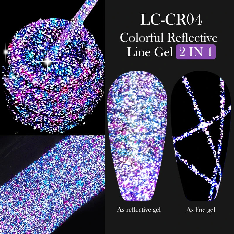 LILYCUTE Metallic Painting Liner Gel Nail Polish - 5ml