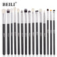 BEILI Professional Makeup Brush Set - 30 Piece Natural Hair Collection
