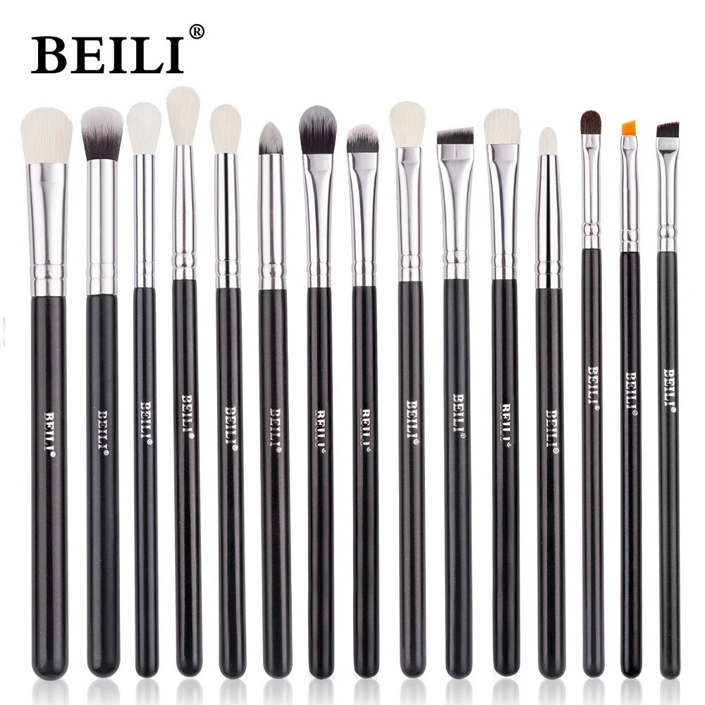 BEILI Professional Makeup Brush Set - 30 Piece Natural Hair Collection