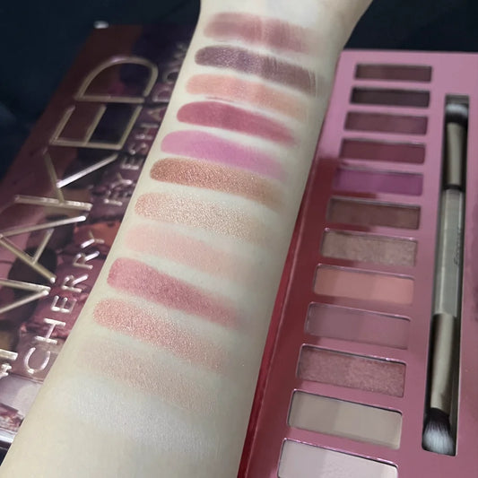 Professional 12-Color Eyeshadow Palette - Long-Lasting Shimmer & Matte Finish
