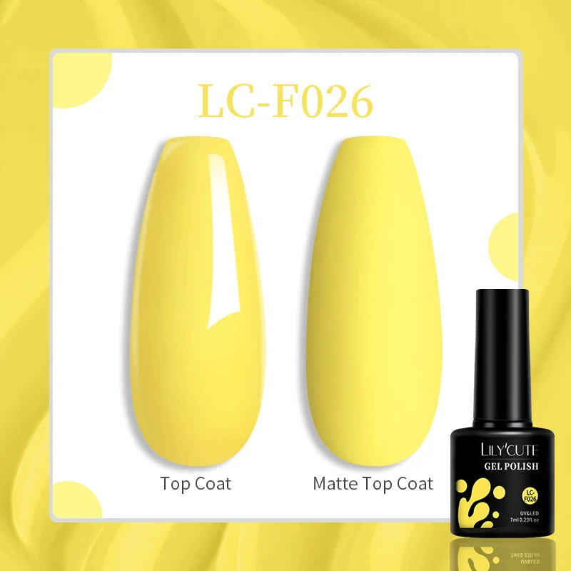 LILYCUTE 7ML Jelly Amber Gel Nail Polish Nail Art Dark Bloom Leopard