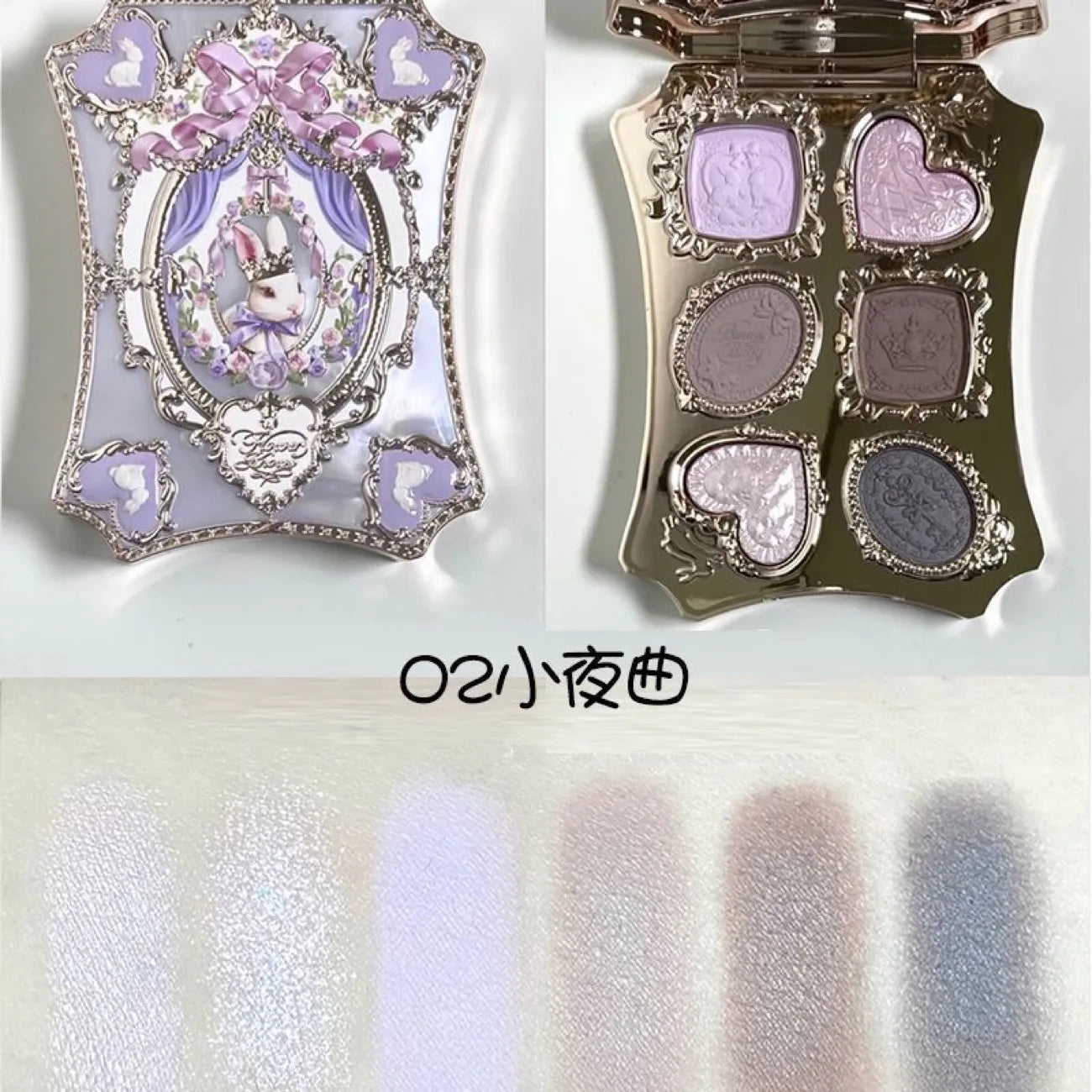 Flower Knows Strawberry Cupid Collection - Multi-Use Face Palette with Blush, Eyeshadow, Highlighter & Bronzer