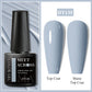 MEET ACROSS Wine Red Gel Nail Polish - 7ml Long-Lasting French Manicure