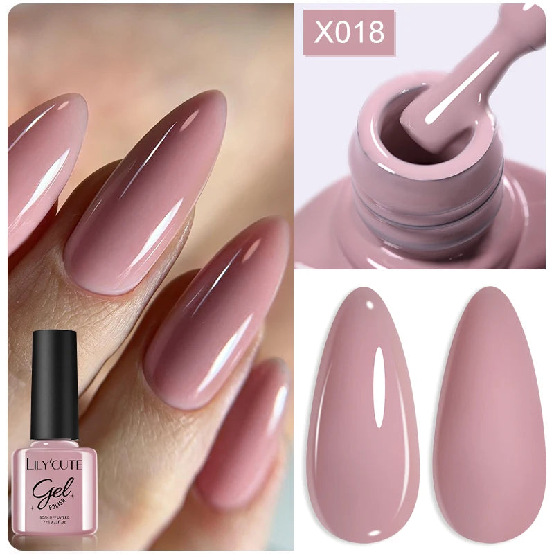 LILYCUTE Thermal Gel Nail Polish 7ml - Temperature Color Changing UV LED